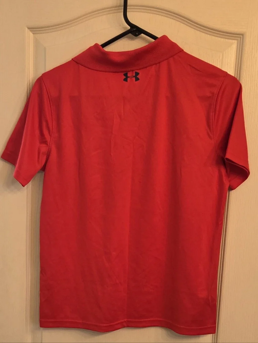 Under Armour Red Polo with Chest Logo KIDS SIZE XL